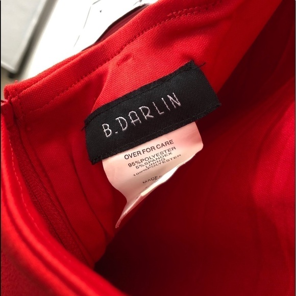 NWT B. Darlin Red Cutout Dress - Picture 7 of 8